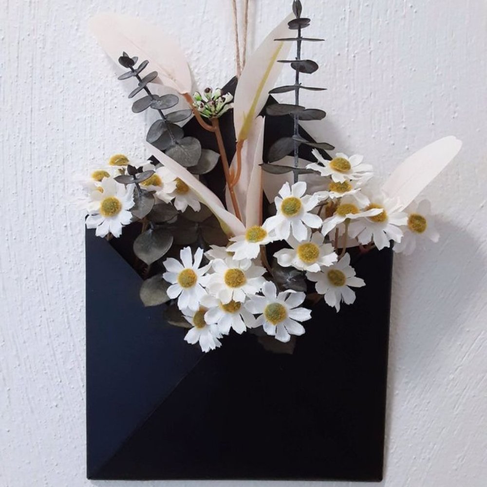 Handmade Floral Eucalyptus Envelope Wall Art Decorative Accent
